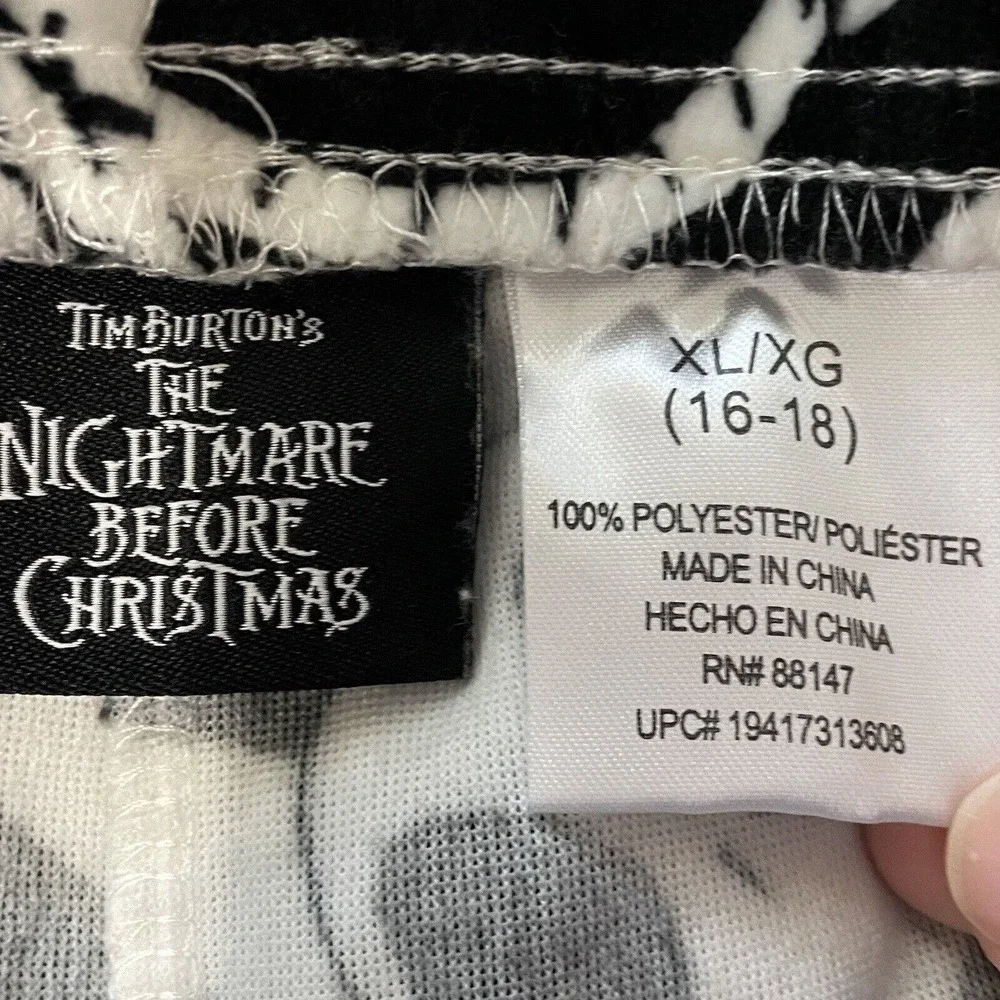 Nightmare Before Christmas Jack Pumpkin Women's Velour Sleep Jogger Size… - Picture 7 of 8